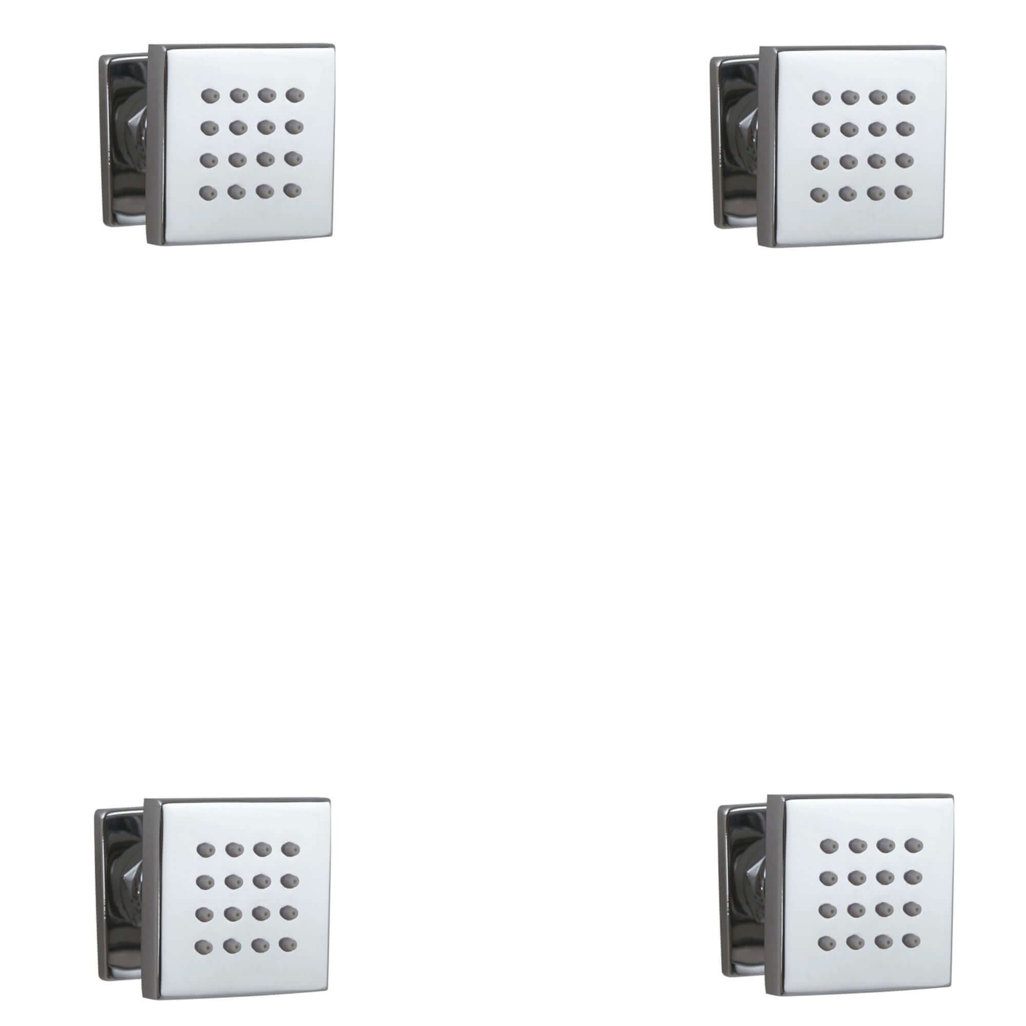 Buy 4 x square shower body jets - chrome Online UK | HOUSE OF ENKI